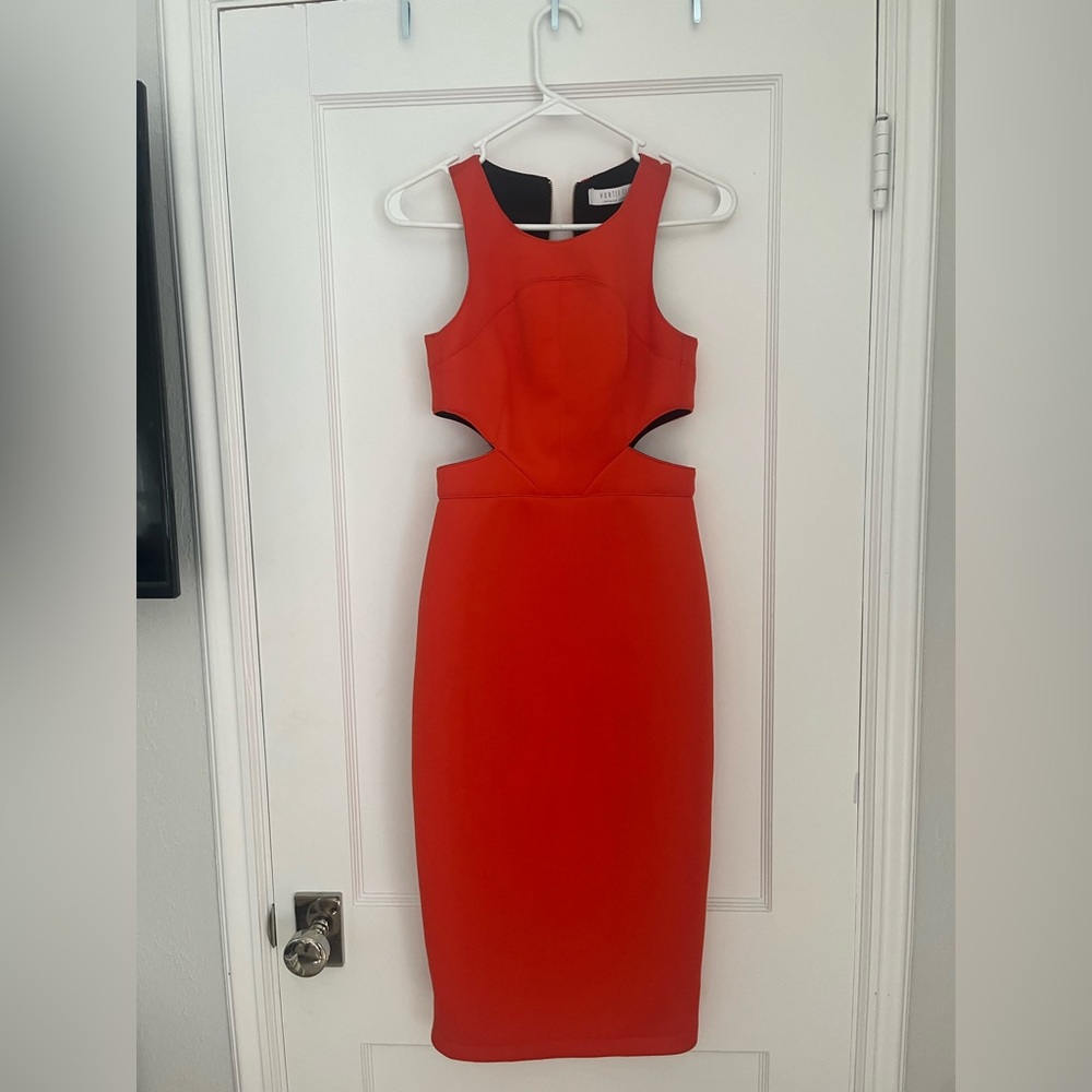 Hunter Bell Neoprene Midi Dress